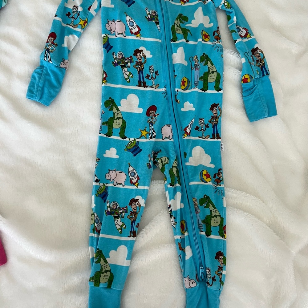Disney Blue Toy Story Footed One Piece